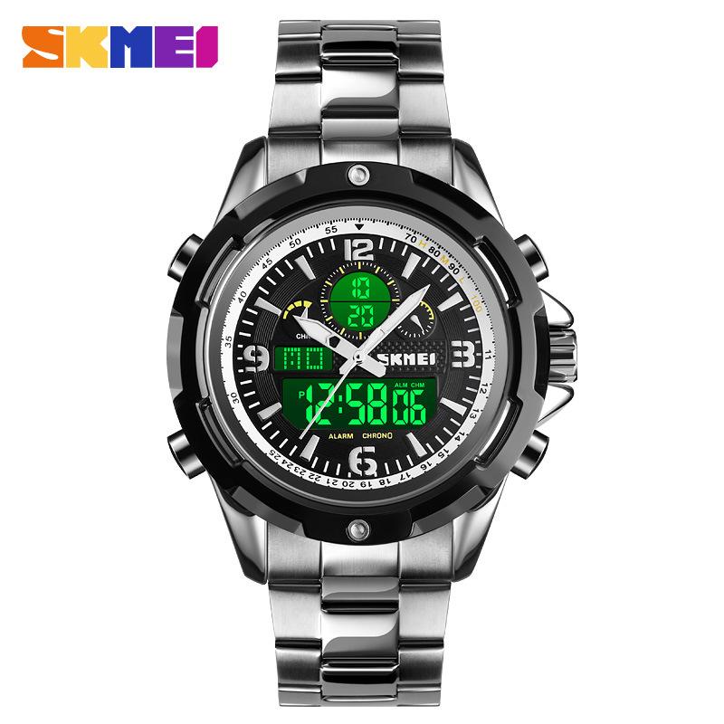 Multifunctional Watch Service Sports Men's Waterproof Chronograph Steel Belt Electronic Watch