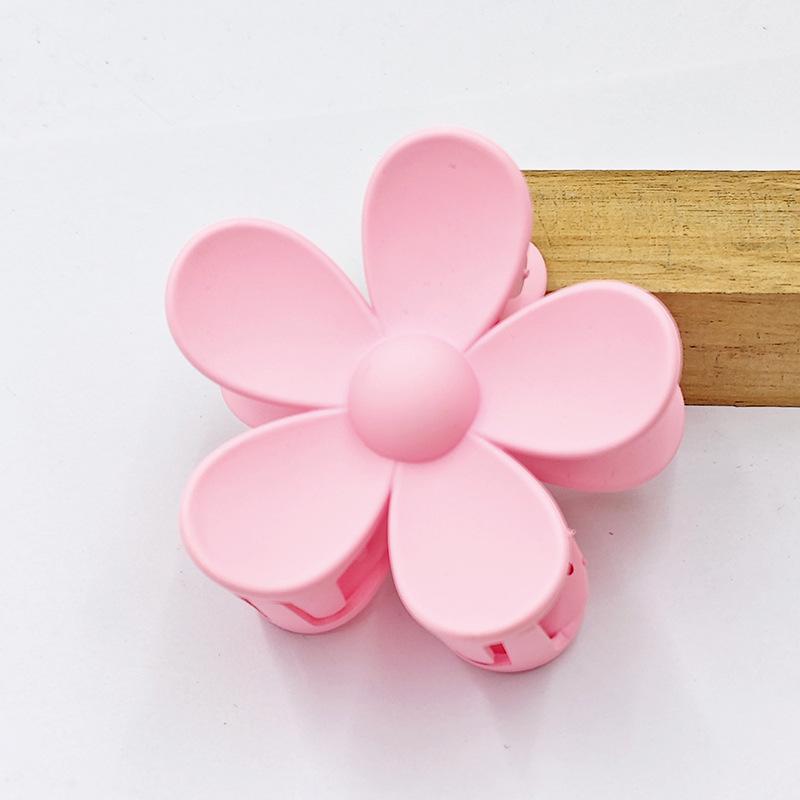 Frosted Flower Claw Hair Clip - Five-Petal Sunflower Updo Accessory