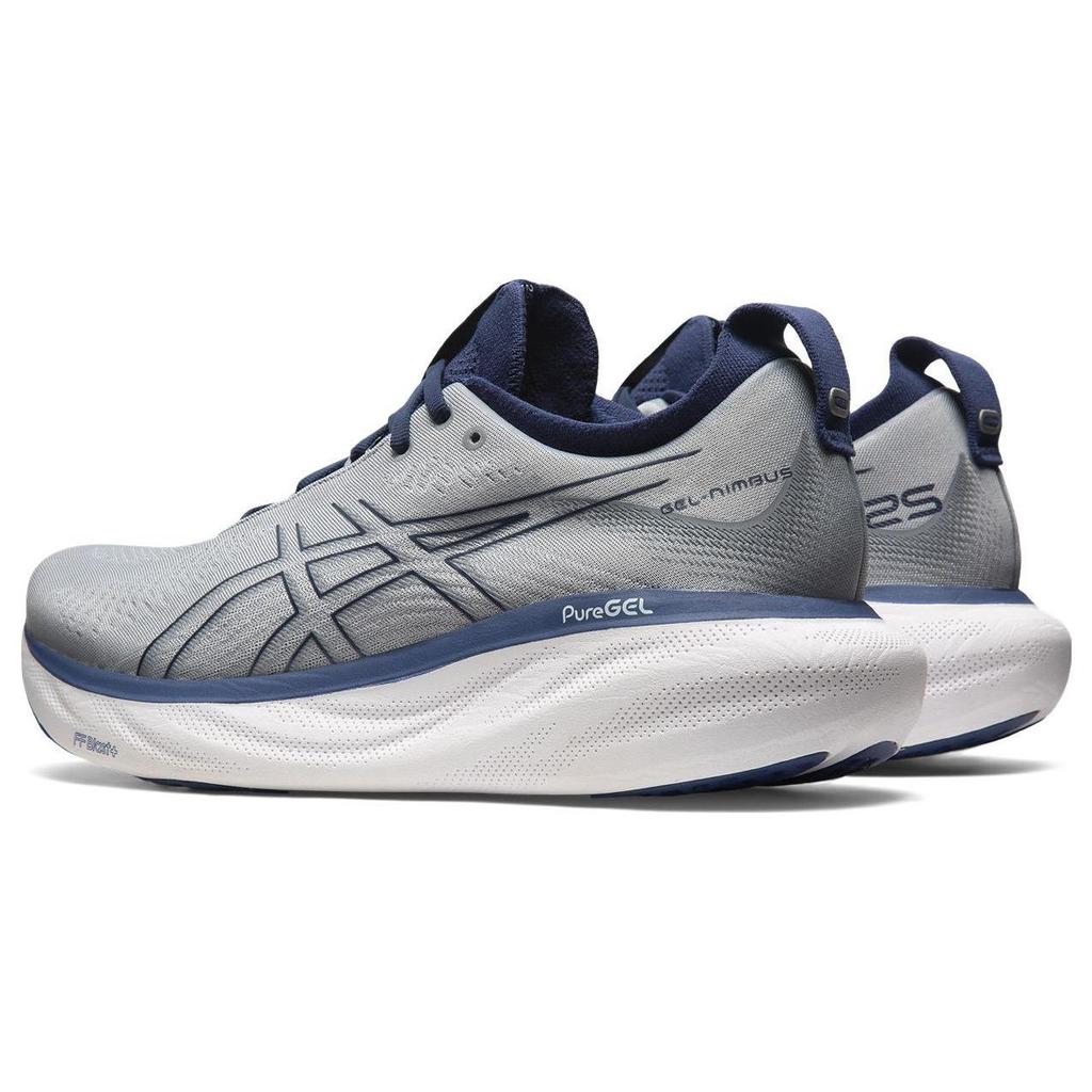 Asics Gel Nimbus 25 Extra Wide Sheet Rock Indigo Blue Men Sneakers Grey 1011B618-021