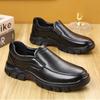 Fashion New Cowhide Slip-on Platform Loafers Men Designer Soft-soled Men's Driving Shoes Fashion Lightweight Business Dress Shoes Male