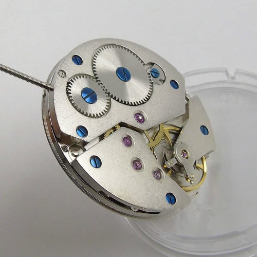 Classic Hand-Wound Vintage 6498 Mechanical Watch Movement, 17 Jewels, 6498 Movement Replacement Watch Accessories