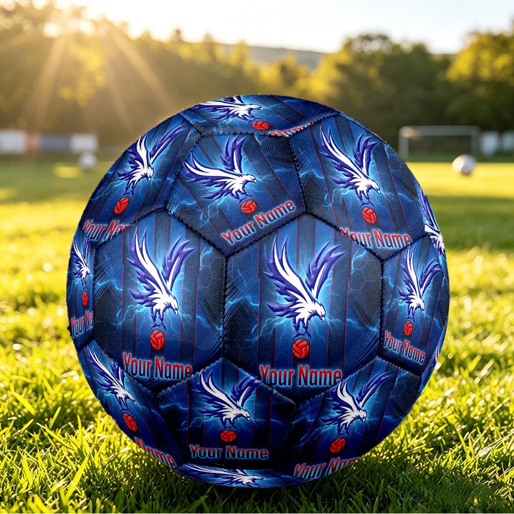 Personalized Size 5 Football Crystal Palace Pattern Outdoor Game Sports Ball Gift