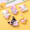 10 Pcs New Mini Kawaii Cartoon Animal Kitten Puppy Rabbit Series Resin Scrapbook Diy Jewelry Gift Hairpin Accessories A21