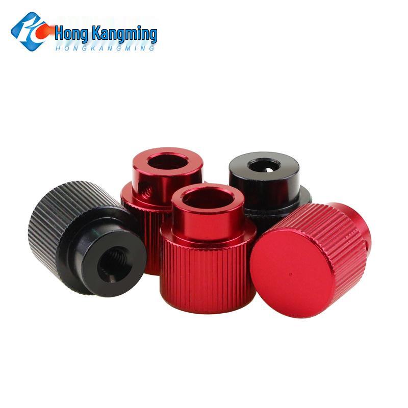 Aluminum Alloy Knurled Handwheel with Side Teeth, Threadless M3-M8, Hand-Tightened Nut