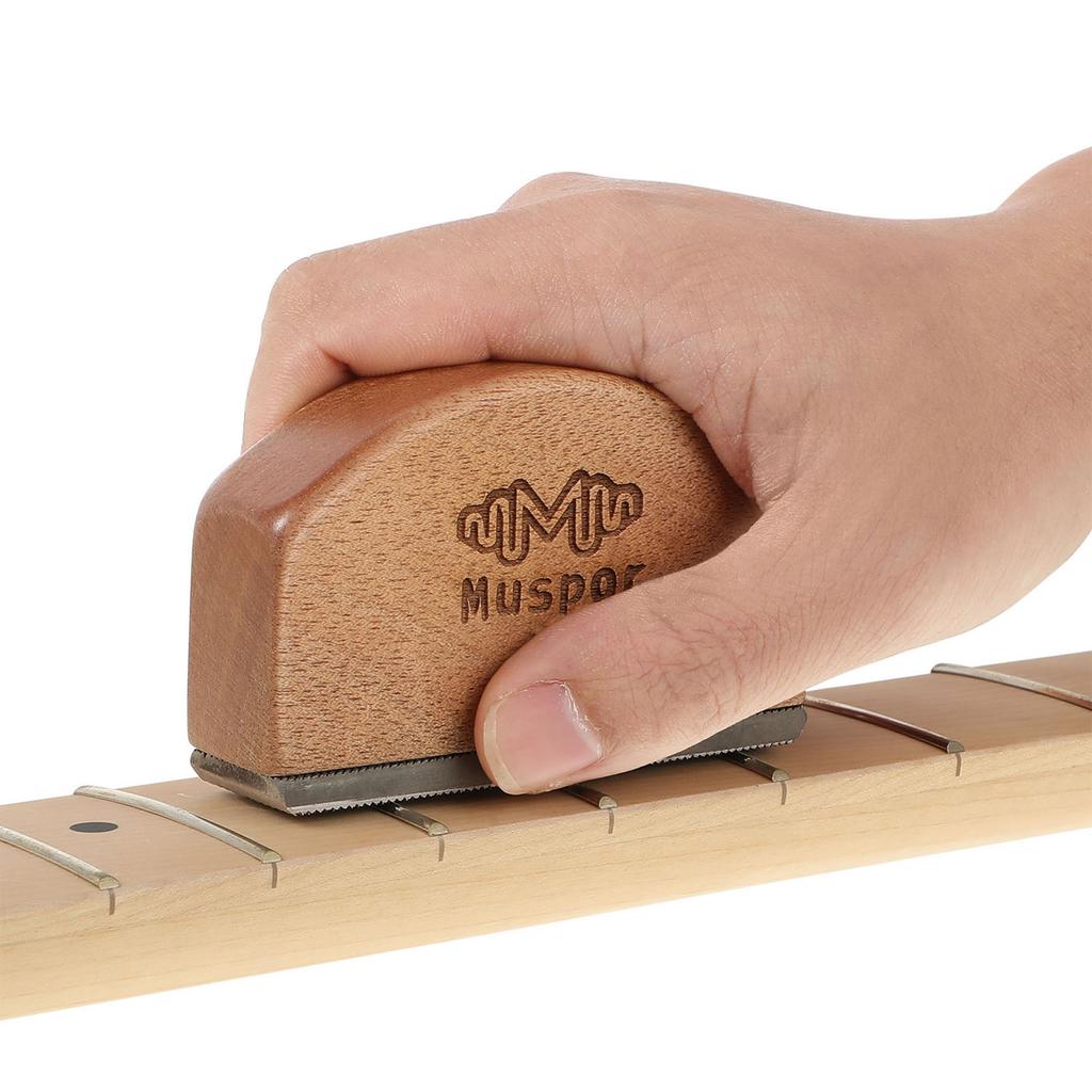 Guitar Fret Leveling File Fret End Dressing Tool Leveling Grinding File Luthier Tool for Acoustic Electric Guitars Bass