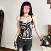 Lace Suspender Vest for Women's Spring and Summer New Models, Fish Bone Bra Inside, Beautiful Back, Hot Girl, Sexy Top Outside