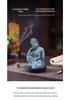 Elegant Wabi-Sabi Buddha Ornament: Artistic Hollowed-Out Tabletop Decor for Tea Table, Entrance, or Fish Tank Landscaping