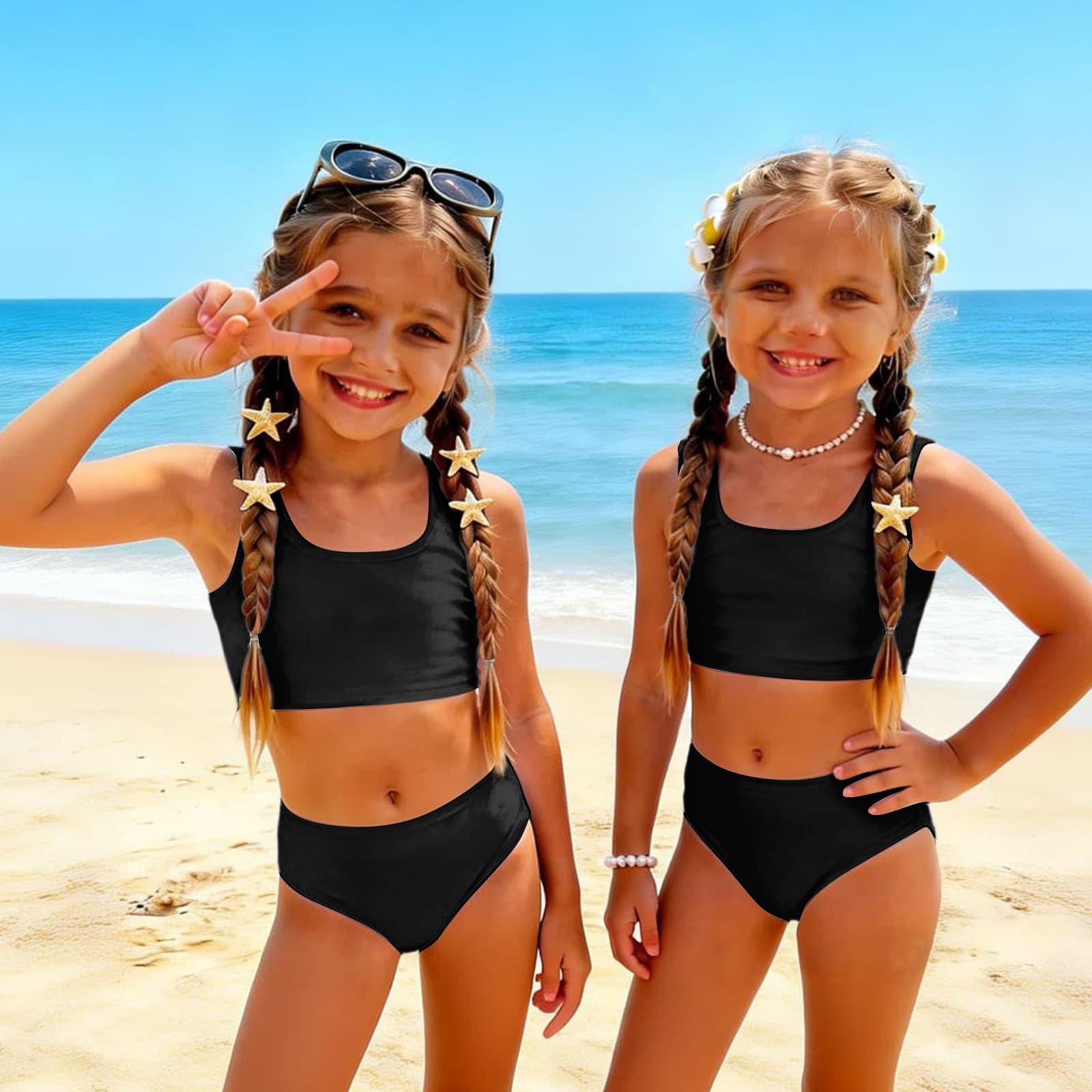 Summer Girls Casual Two-Piece Bikini Swimsuit Set 100