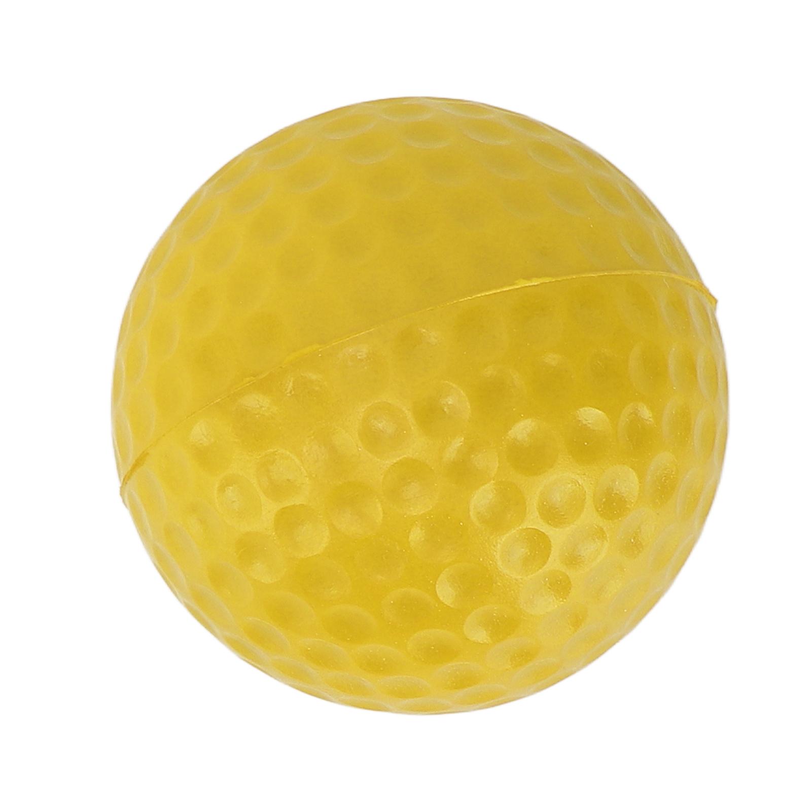 

42.5mm PU Foam Golf Balls Strong Flexibility Outdoor Golf Practice Ball for Sports FitnessYellow жовтий