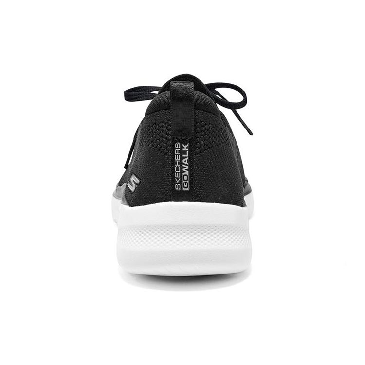 Skechers Go Walk 6 Tessuto Hyper Burst alla Moda Comode Scarpe Casual Basse Sneakers da Donna Nero Bianco 896136-BKW