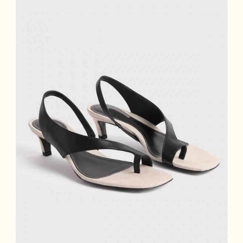 With skirt, toe thick heel herringbone sandals for women's new spring and summer slope heel beach shoes, cool slippers for outer wear