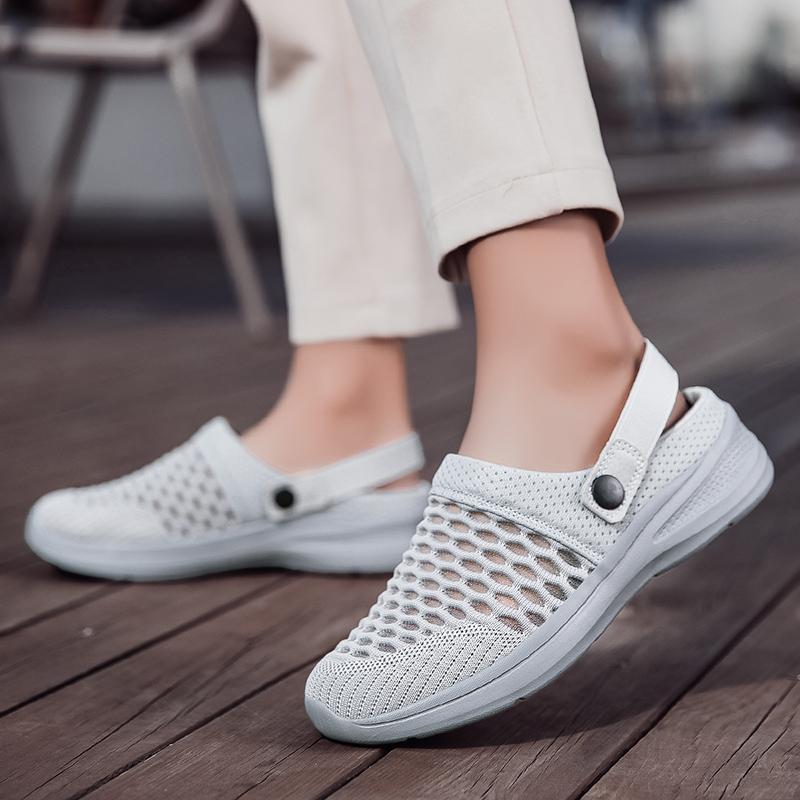 Summer Women Slippers Casual Plus Size Black Grey Closed Toe Elevator Sandals Shoes for Girls