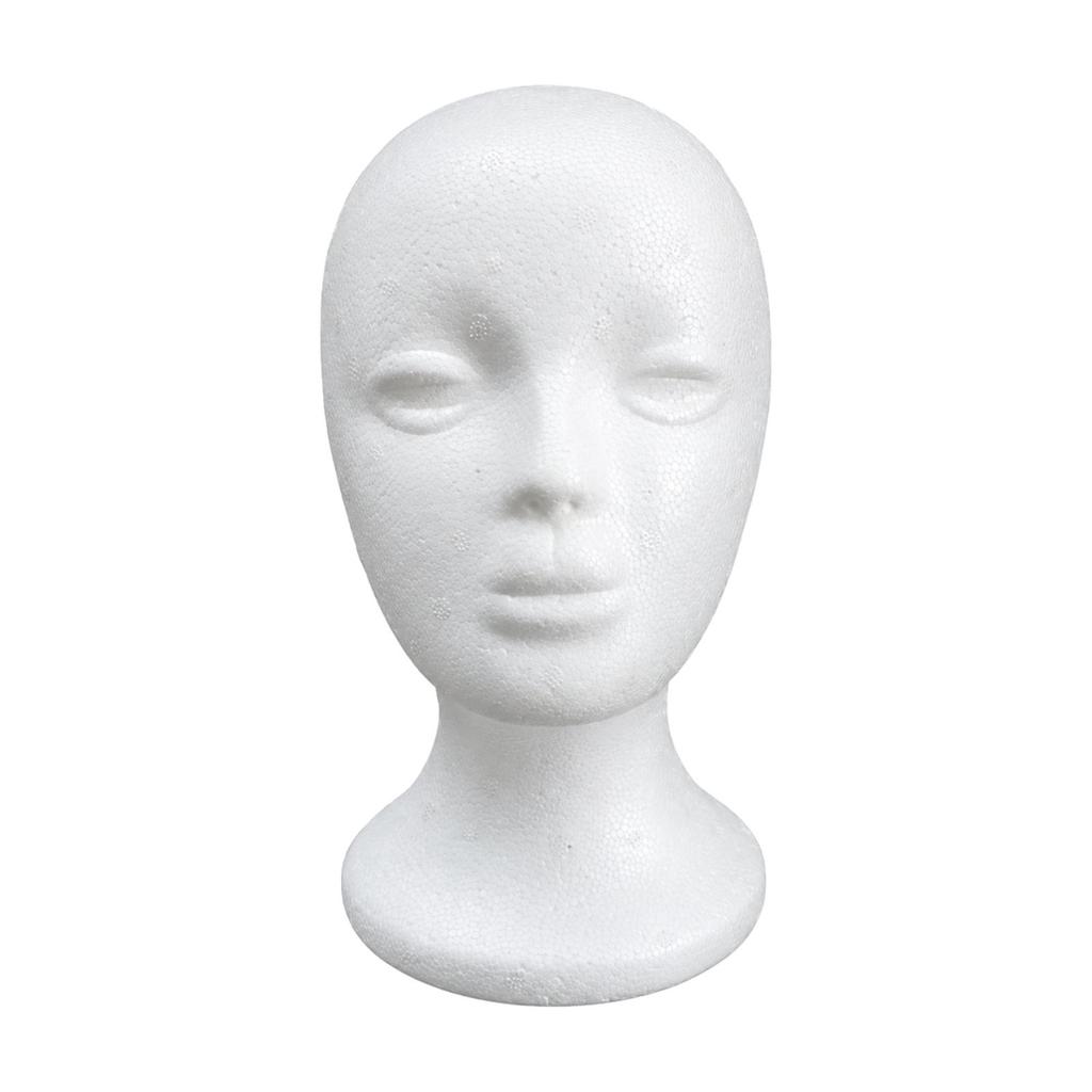 Foam Mannequin Head with Base Versatile Hairpiece Stand Lightweight