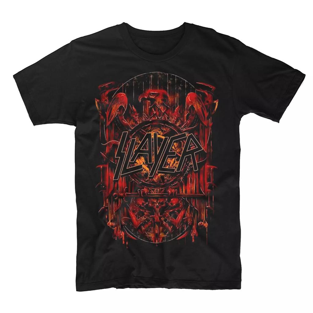 European and American Killer Rock Metal T-shirt T-shirt Summer New Men's and Women's Retro Cotton Top