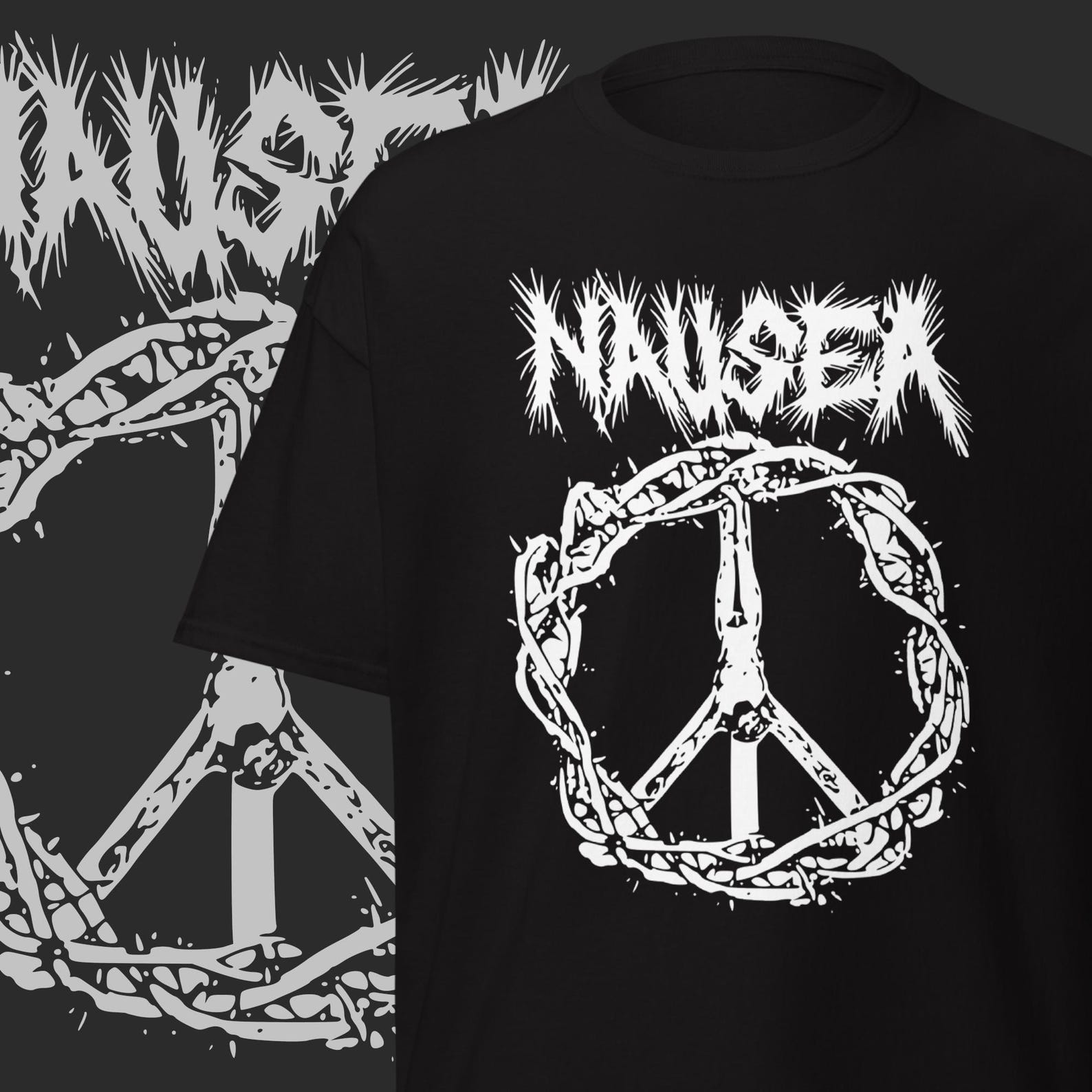 Nausea Crust Punk Band T-Shirt: Vintage NYC Anarcho-Punk Merch S