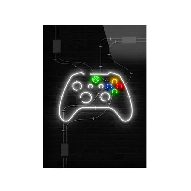 Leinwandgemälde Spiel Spielzimmer Gamepad Abstrakt Poster und Drucke Wandkunst Bilder Gamer Geschenk für Jungen Kinderzimmer Dekor