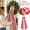 Christmas Plaid Lace Ribbon for Wreath Making Holiday Party Venue Decoration