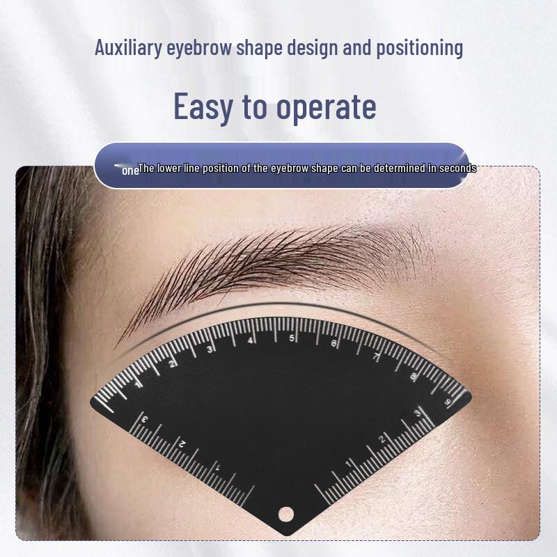 

Eyebrow Design Ruler - One-Minute Symmetrical Three-Point Positioning Tool for Shaping and Measuring Brows. Type C