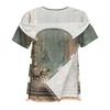 Post Surgery Women Short Sleeve Shirt Floral Print Zipper Shoulder Side Velcro Closure Comfortable Recovery Top for Medical Use
