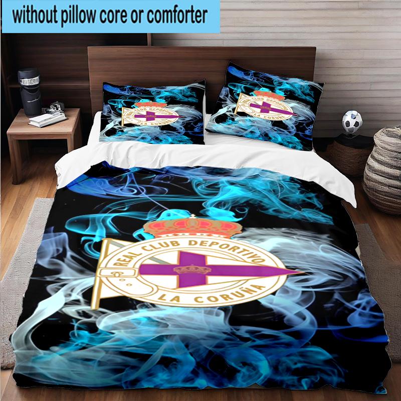 3PCS Deportivo Football Bedding Set,Including 1pc Duvet Cover And 2pcs Pillowcases Perfect for Bedroom, Dormitory, Fan Christmas gift