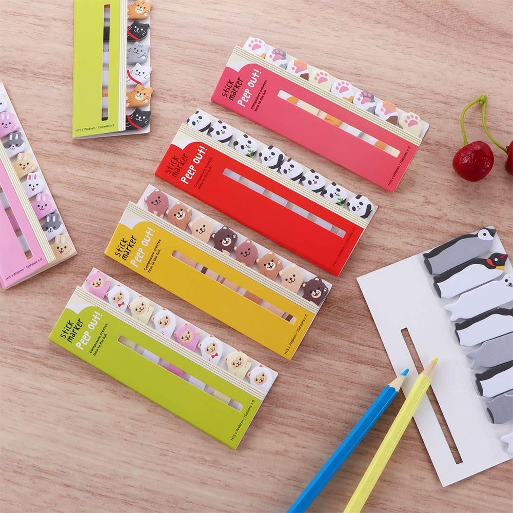 

Note Paper Paper Stickers Scrapbooking Cartoon Animals Memo Pad Cat Panda Bookmarks Sticky Notes
