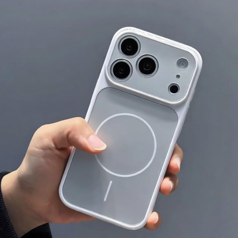 Oryginalny Kolor Kontrastowy Do Etui Magsafe Dla iPhone 17 16 15 14 13 12 Pro Max 17ProMax 11 Ładowanie Magnetyczne Pełne Pokrycie Tylne