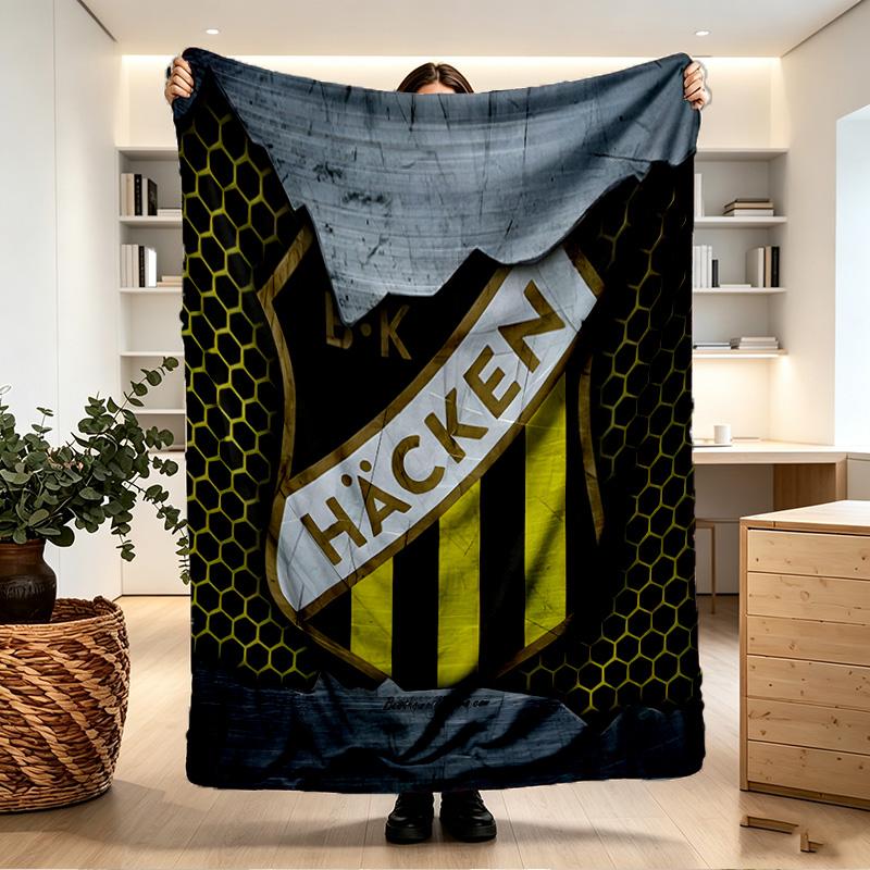 BK Hacken Print Blanket - Soft & Comfortable, for Bedroom, Travel, Sofa, Home Decoration - Birthday Christmas Gift for Friend
