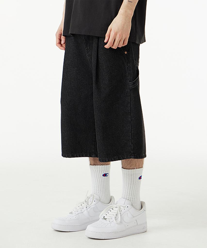 URBANAGE [2Pack] Bermuda Carpenter Denim Shorts (3 Colors)