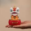 Resin Lion Dance Sculptures and Figurines Chinese Characteristic Mascot Luxury Home Room Office Table Decoration and Accessories