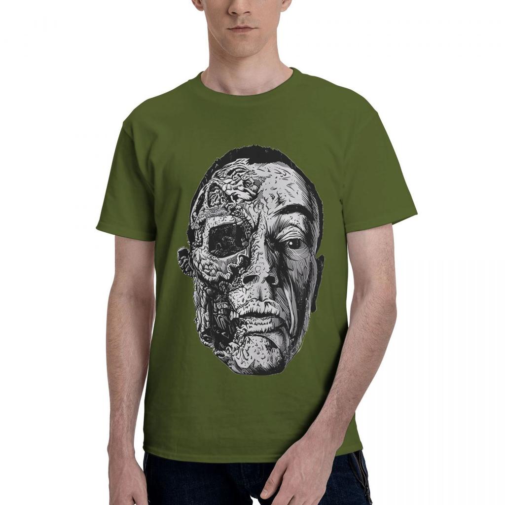 Gus Gustavo Fring Half Skull Face Funny Punk 100 Cotton Casual Breathable Confortable T Shirt Funny Ugus TShirts Mens Wear