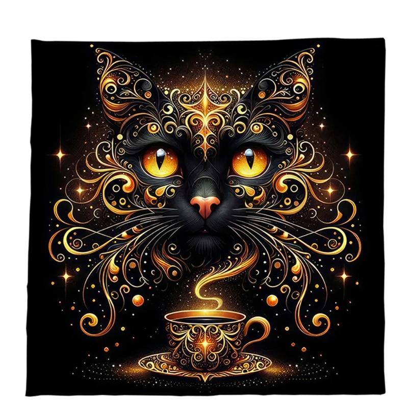 Luxurious Velvets Tarots Cloth Soft Velvets Divination Mats Mystical Symbols Enhances Spiritual Practice