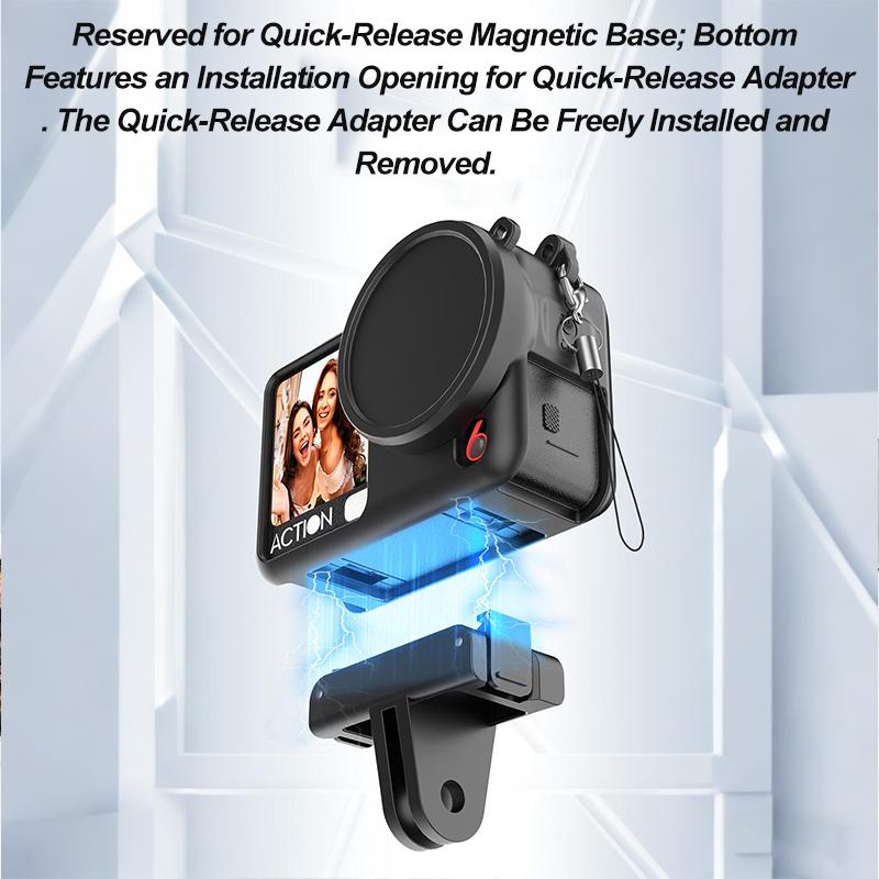 Case for DJI Osmo Action 6 Silicone Cover With Lens Protective Cap Anti-scratch Protector Shell Accessories