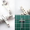 [Pre-owned] VENDOME K18WG Diamond Cross Pendant / j36-9