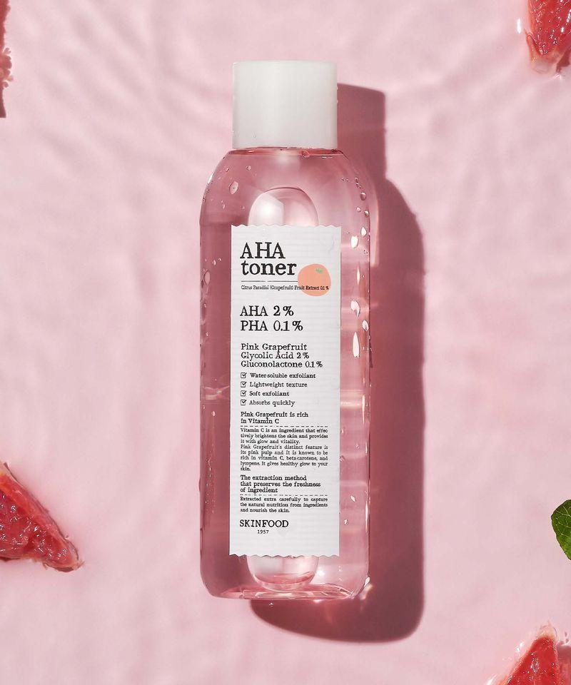 [Dry Skin Exfoliation] Pink Grapefruit AHA Toner