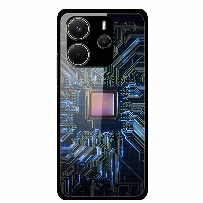 Case For Redmi Note 14 4G Case Note14 Coque Tempered Glass Hard Back Cover For Xiaomi Redmi Note 14 5G Phone Case Soft Bumper