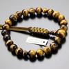 Jodo Shinshu Prayer Beads for Men 22 Beads Tiger Eye Stone String Prayer Kyoto Prayer Shinshu Tiger Eye Tiger Memorial Kyoto Buddhist My Prayer Beads