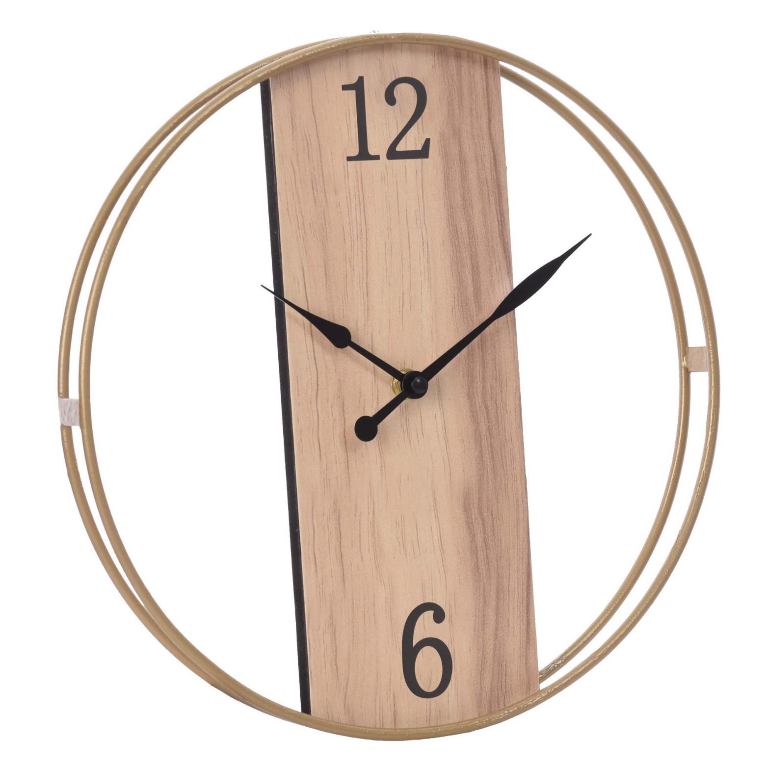 

Настенные часы с круглым железным каркасом 12 дюймов, бесшумные, сканирующие, в современном стиле хай-энд, настенные часы для украшения гостиной 12