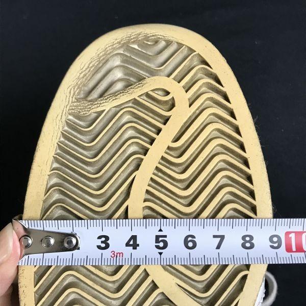 adidas originals superstar leather sneakers US6 24 men's white trefoil(USED)