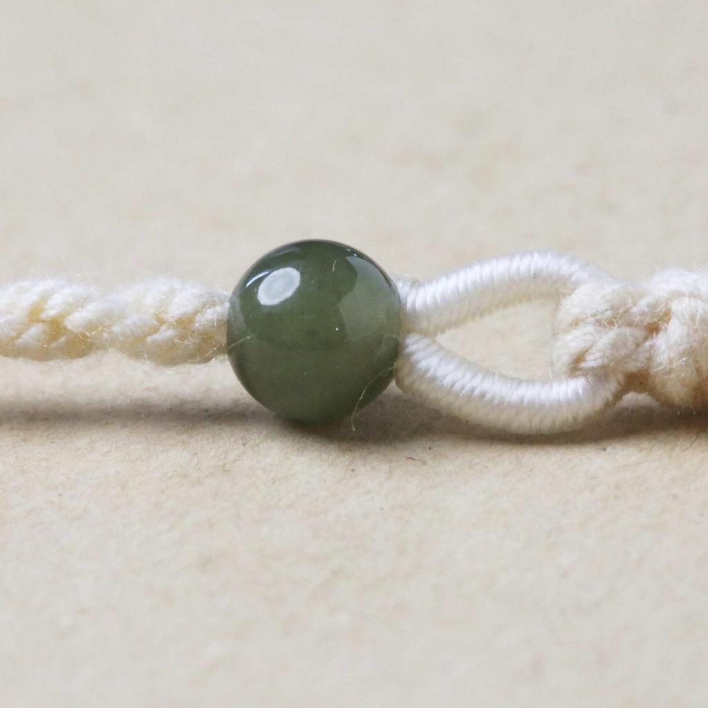 Adjustable Thin Women's Hetian Jade Clavicle Pendant Necklace