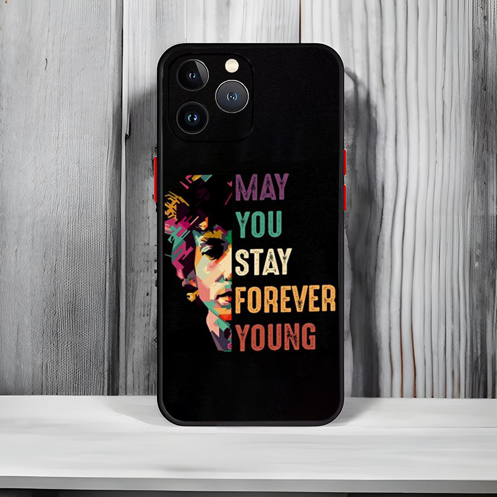 

Legendary Folk Singer B-Bob Dylan Phone Case Black Matte Thin Phone Case For iPhone17 16 15 14 13 ProMax iphone12promax
