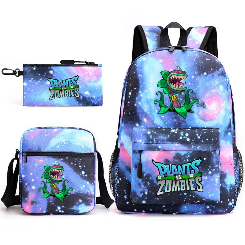 Umgebende Pflanzen vs. Zombies Teenager Schüler Schultasche Herren- und Damen-Freizeitrucksack Umhängetasche
