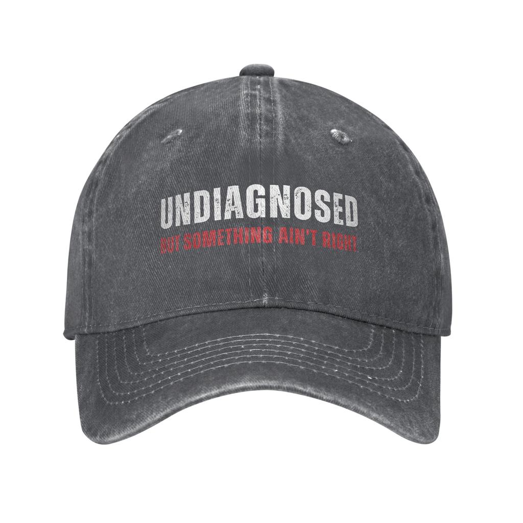 Non diagnosticato Ma Qualcosa Non Va Berretti da Baseball Non Strutturati Lavati Usurati Con Scritta Divertente Snapback Golf Cappello con Vestibilità Regolabile