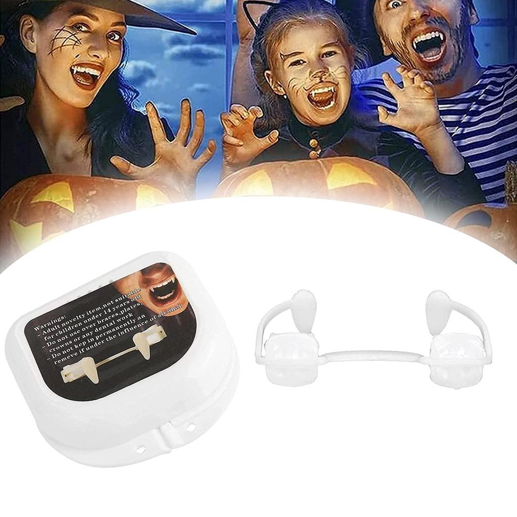 Carnival Zombie Tooth Reusable Vampire Fake Teeth Fangs Costume Prop Halloween Masquerade