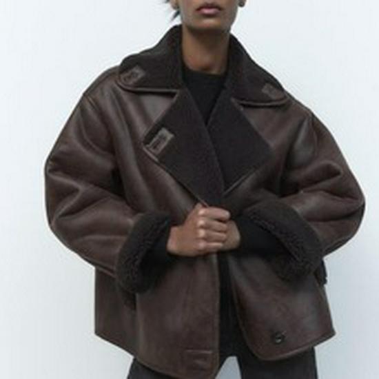 2026 Women's Shearling Suede Winter Coat - Thick, Warm, European & American Style, Loose & Short.