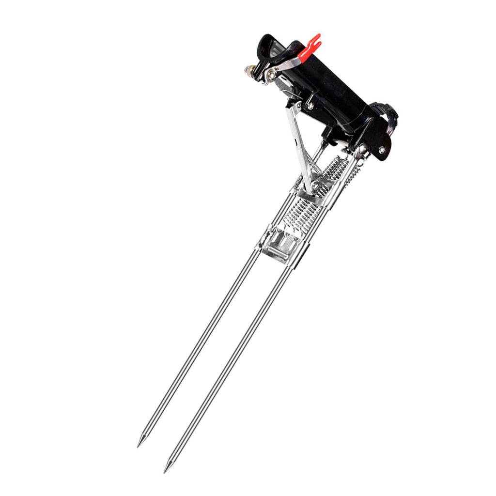Automatic Spring Fishing Rod Holder for Lakes Pond River Fishing Universal Stainless Fishing Pole Stand High Sensitivity