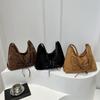 Suede Retro Big Bag Women's 2025 New Autumn and Winter Large-capacity Tote Backpack Versatile Commuter Messenger Bag