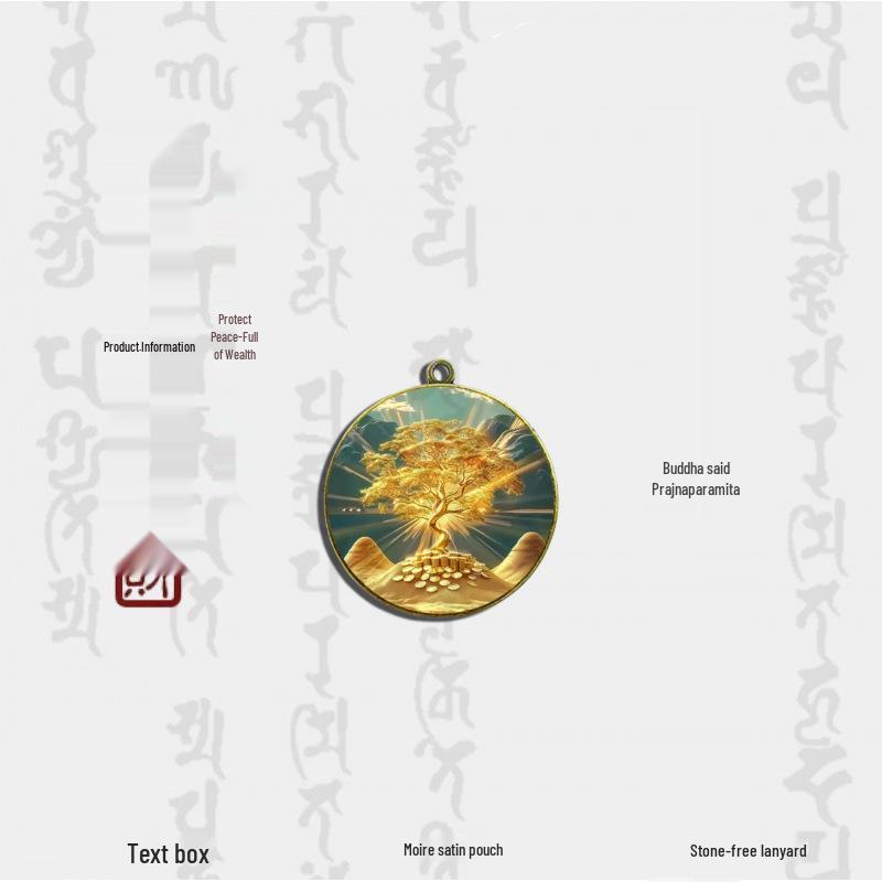 4cm Single-Sided God of Wealth Pendant: Attract Money Charm for Men & Women Jewelry