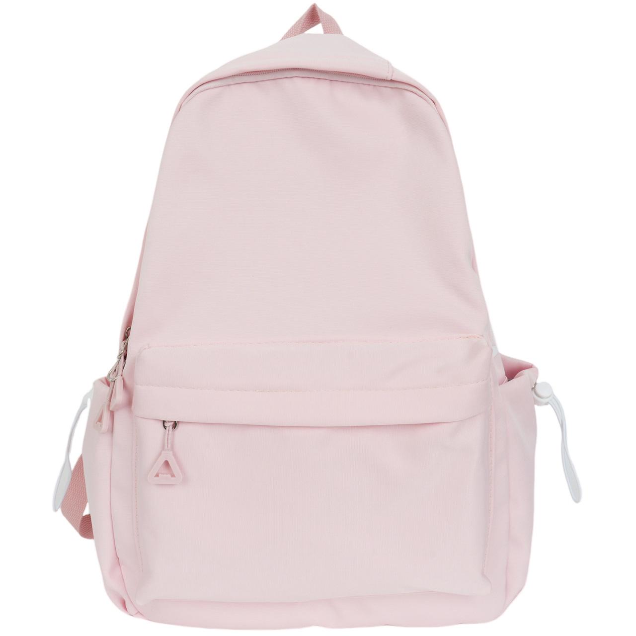 

Простой женский рюкзак, универсальный однотонный повседневный рюкзак, простой, большой вместимости, школьный рюкзак для ученика средней школы