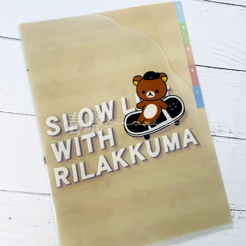 [30%off] Japan Sanx Pine Bear Index Multi-Layer Folder/Fold Folder Fa05602A4 Multi-Layer Index Folder