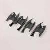 4X Carbon Fiber Door Handle Bowl Cover Trim For Hyundai Santa Fe 2019 2020 2021